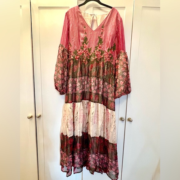 Anthropologie Dresses & Skirts - NEW no Tags Anthropologie x Mynah's Reynu Taandon Embroidered Maxi Dress sz 16